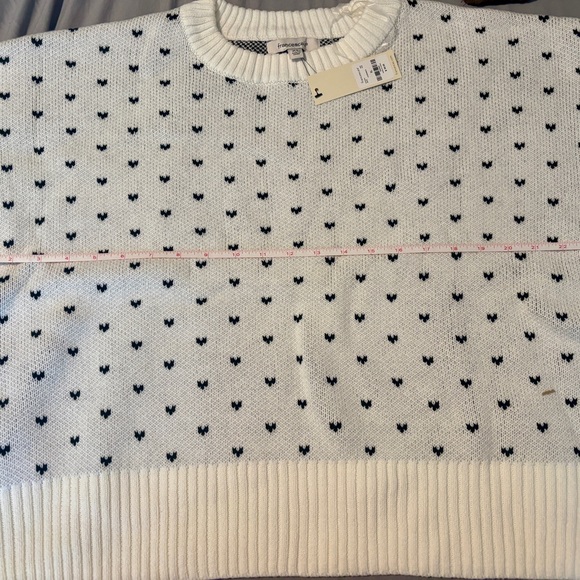 Francesca's Collections Cream and Black Patterned Sweater - Picture 3 of 5
